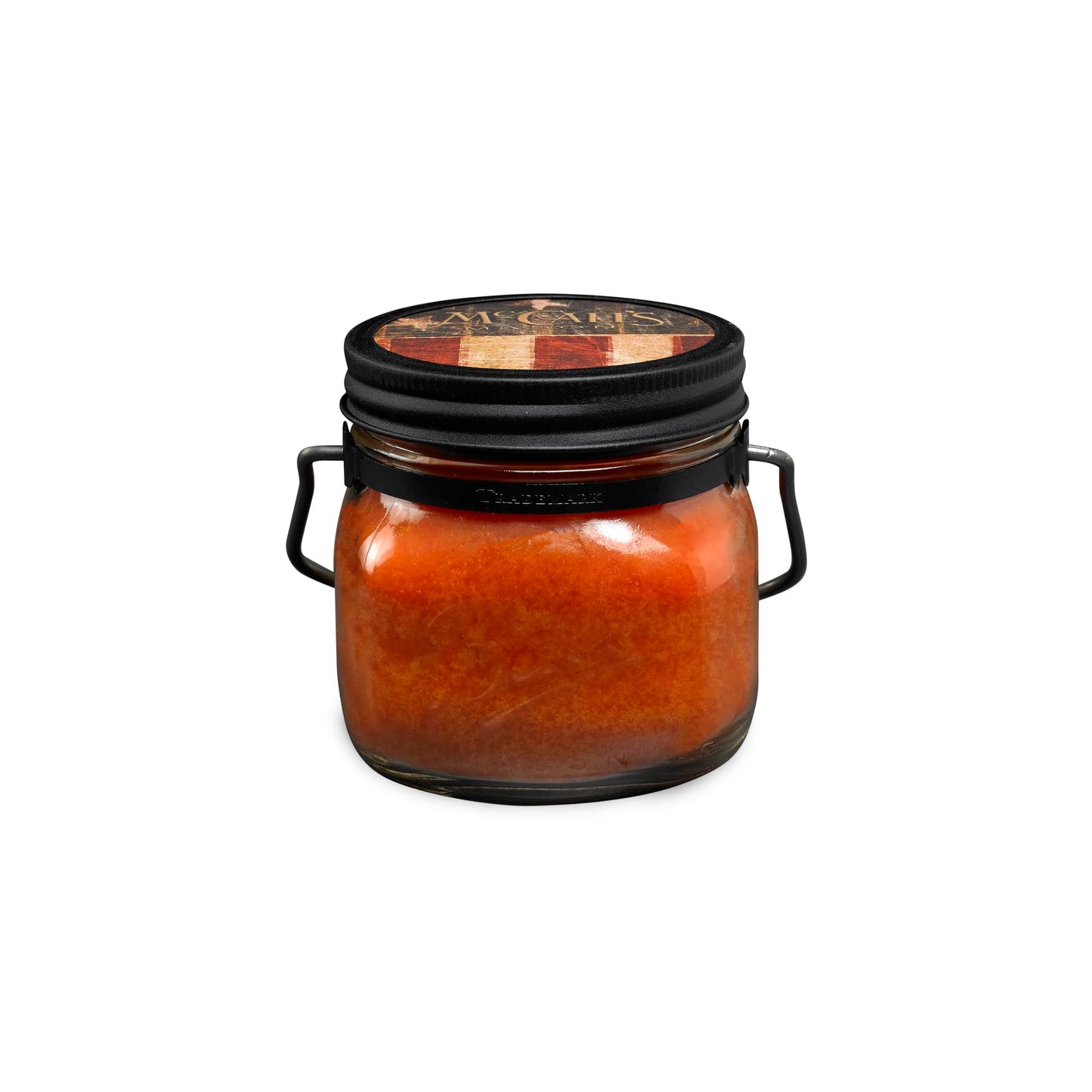 McCall’s Candles | Ginger Peach | 16 oz Two-Wick Scented Candle | USA-Poured | Vintage Mason Jar with Carrying Handle | Juicy Peach & Warm Ginger Fragrance