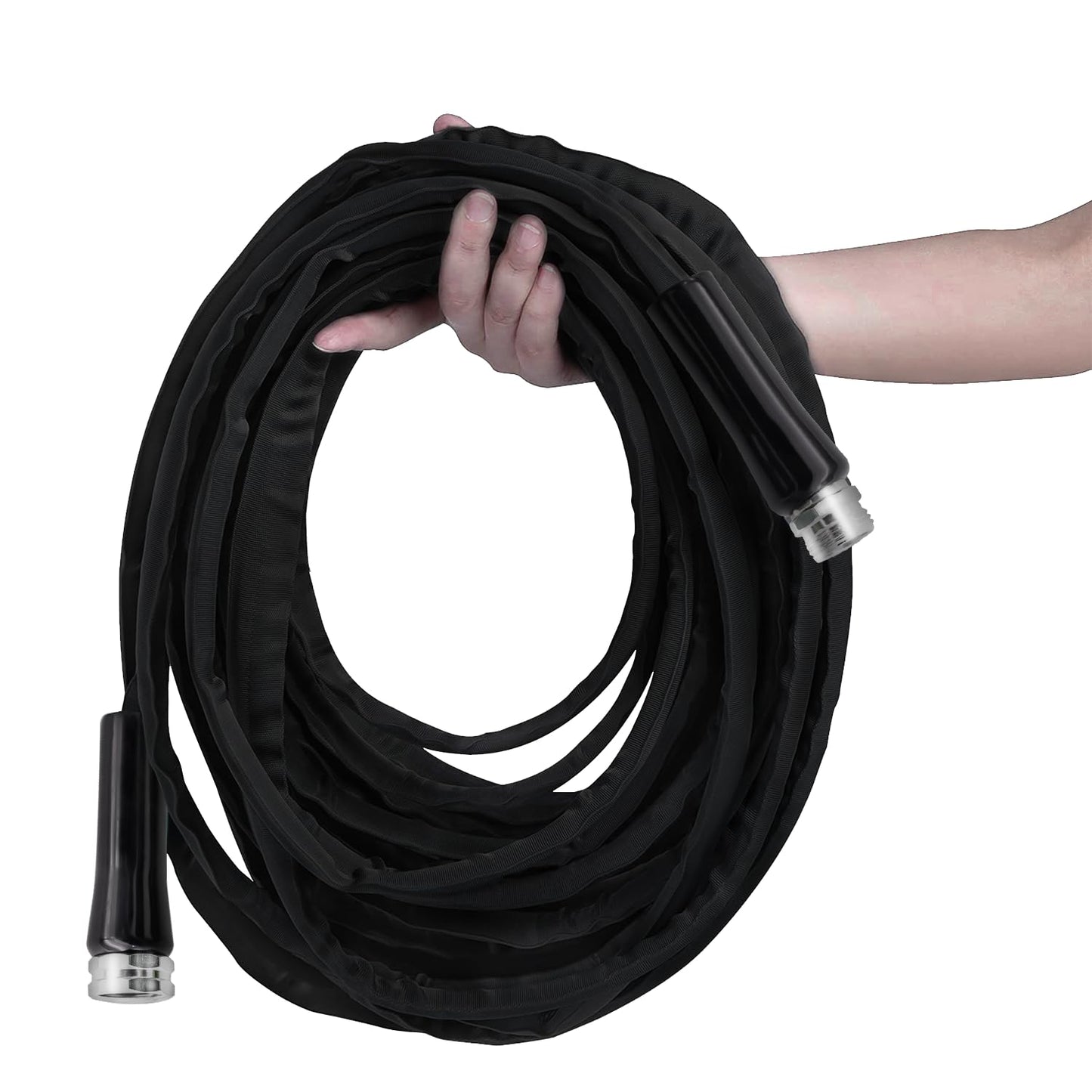 GUKOK Non-Expanding Garden Hose, Ultra Lightweight, Abrasion Resistant, Durable, Kink-Free Garden Hose, RV, Marine and Camper Hose, 100-Feet x 1/2"