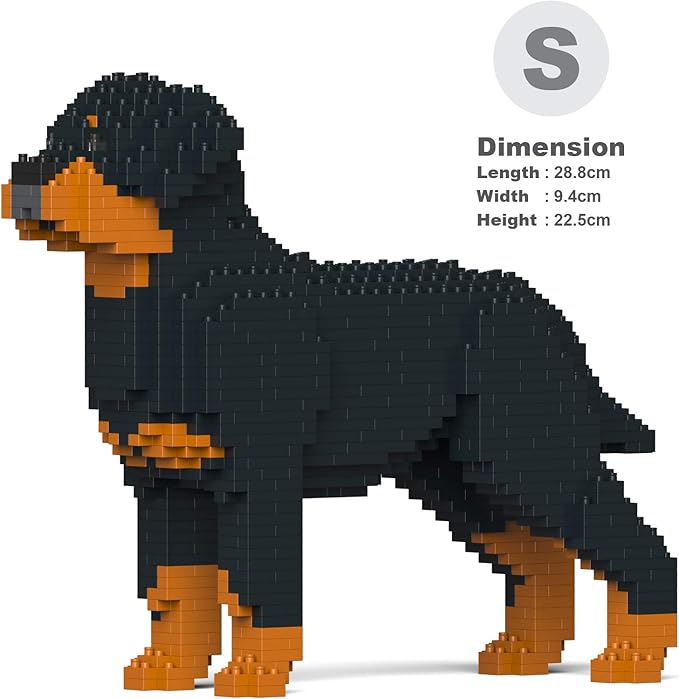 JEKCA Rottweiler 02S | Dog Plastic Building Blocks | Age 14+