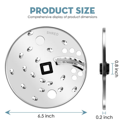 Luojiedejinbiao Slice Shred Disc Blade Replacement for Hamilton Beach Food Processor Blade Replacement Part 70730 70740 70670 70760