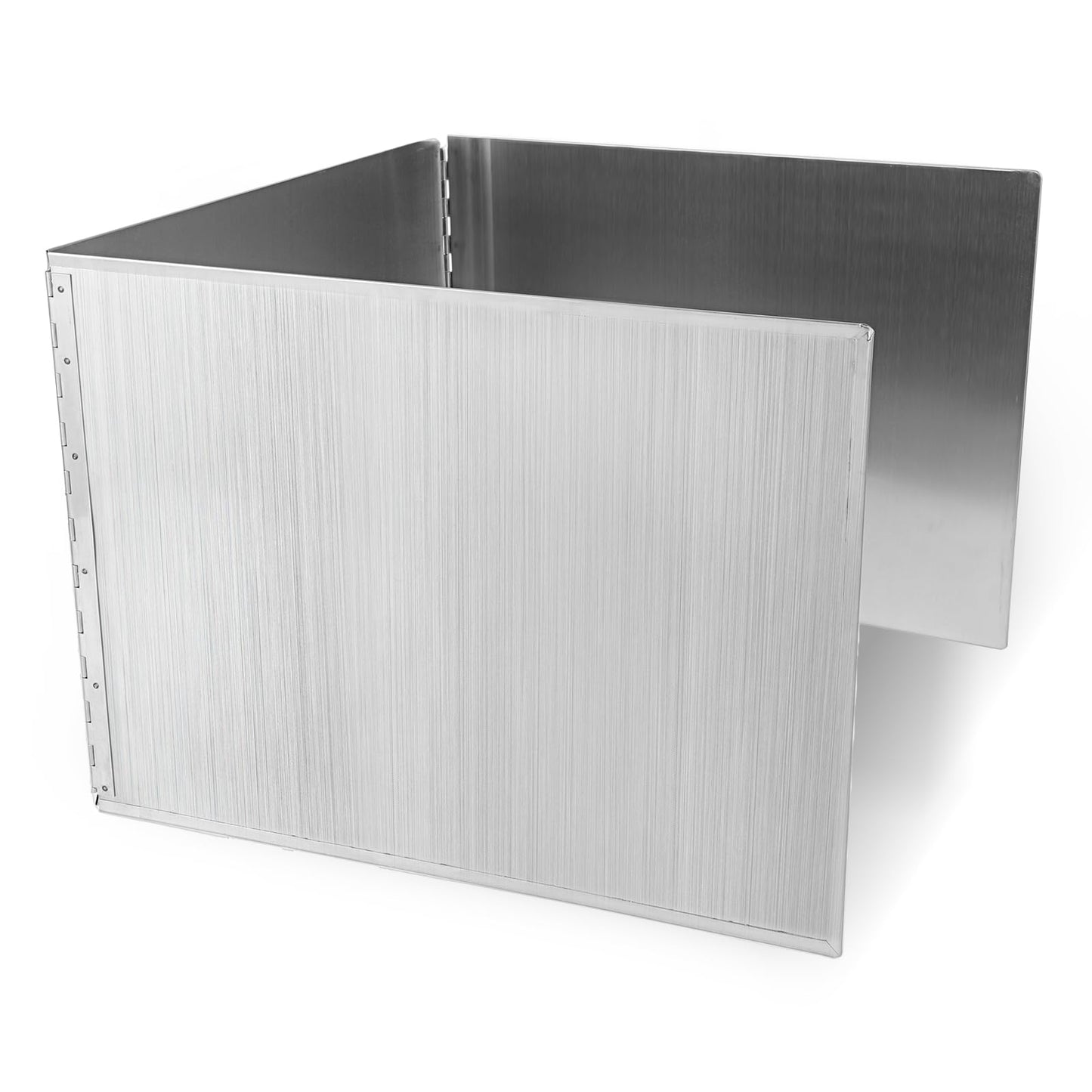 3 Sided Oil Splatter Guard, Upgrade Stainless Steel Anti Splatter Shield for Stove Top Cooktop, Foldable Grease Splatter Screen Oil Barrier, 15.7" x 11.8" (H)