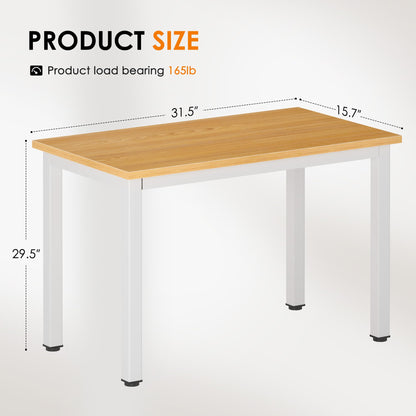 SogesHome 31.5inches Computer Desk PC Desk Office Desk Workstation for Home Office Use Writing Table, Black(31.5''Lx15.75''W)