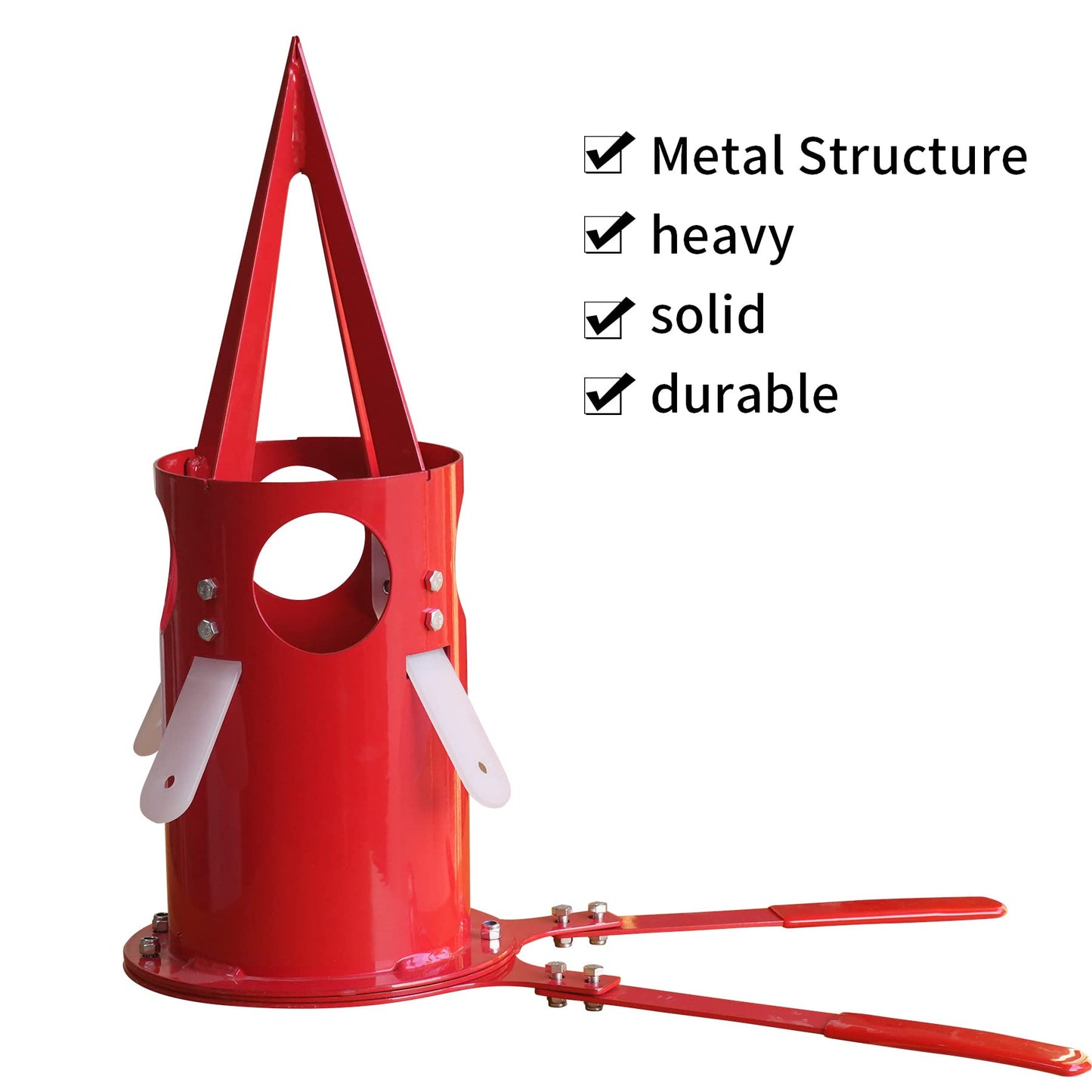 PLAIRC Big Bag Dispenser for Warehouse, Farm, Home (Red, 1 Count)