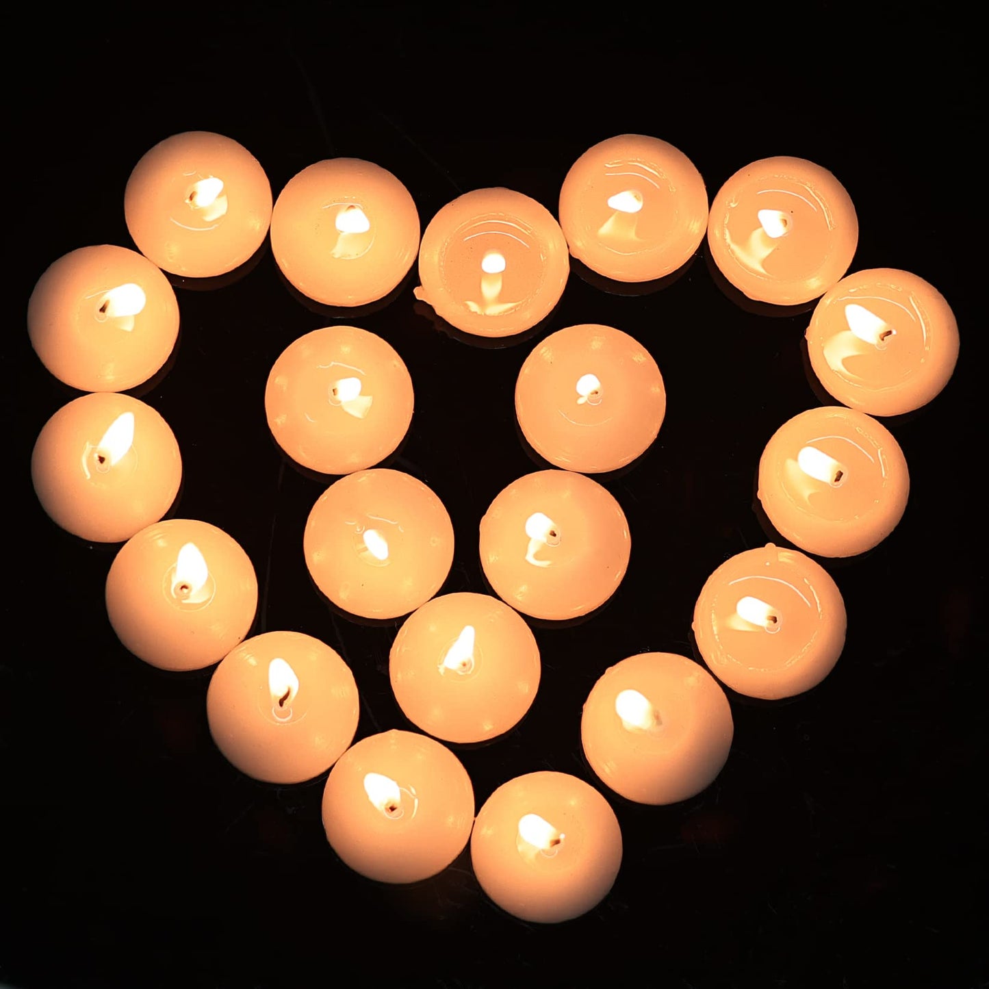 Floating Candles Centerpieces - 40 Pack 1.5 Inch Floating Candles for Centerpieces, Nice for Halloween, Christmas, Thanksgiving, New Year & More - Good for Home Decor & Centerpieces (White)