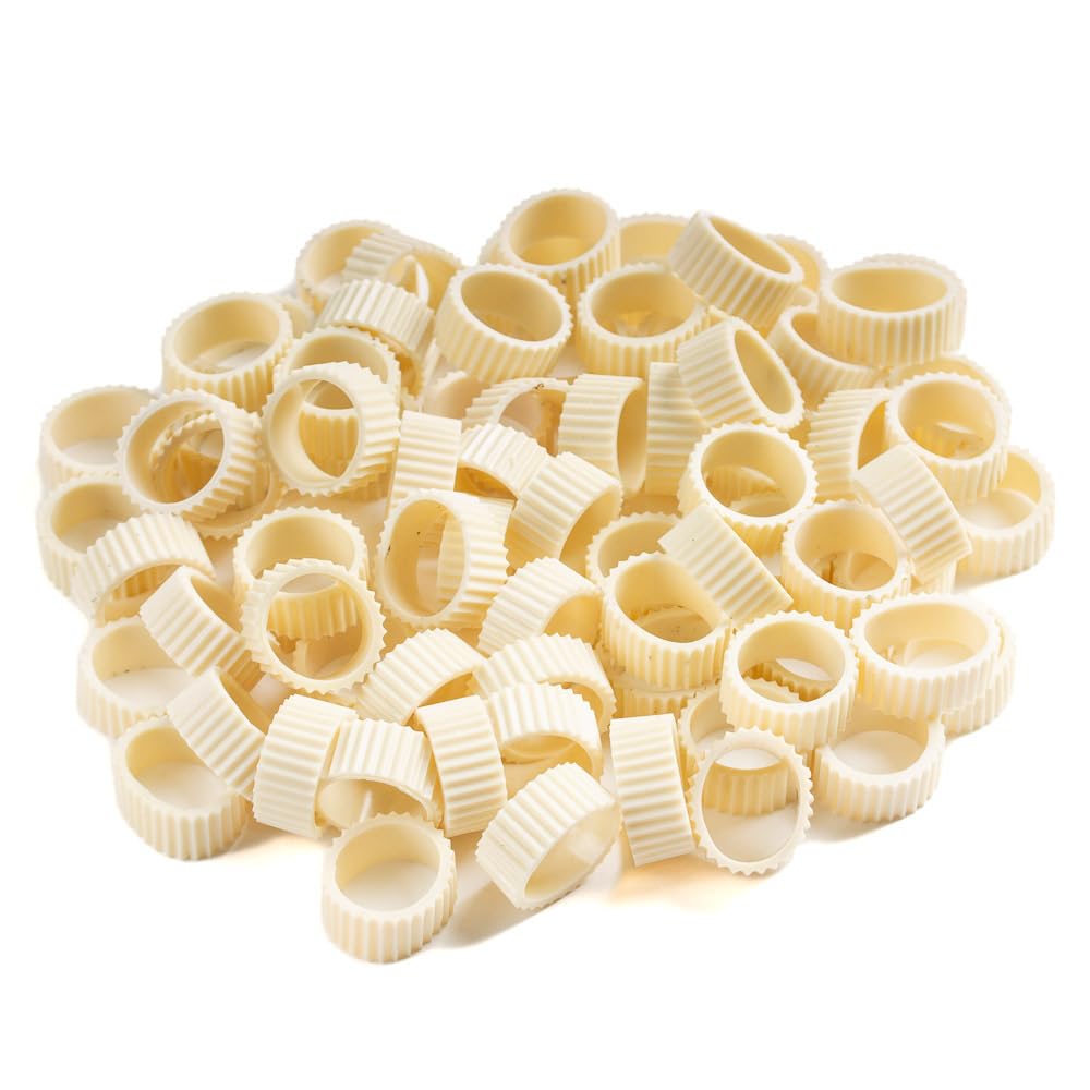 Factory Direct Craft Pack of 100 Rubber Candle Hugger Grippers - Candle Holders for Taper Candles and Candle Cups - Stay Put Candle Grips Keep The Candles Upright and in Place