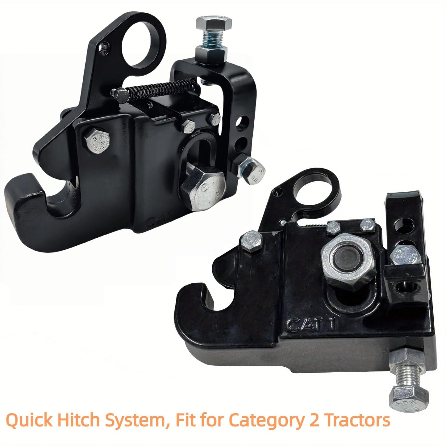 Quick Hitch System,Heavy Metal Duty 3 Point Quick Hitch Coupler Attachments for Category 1 Tractors, Plough, Harrow, Cultivator, Seeder, lrrigation System
