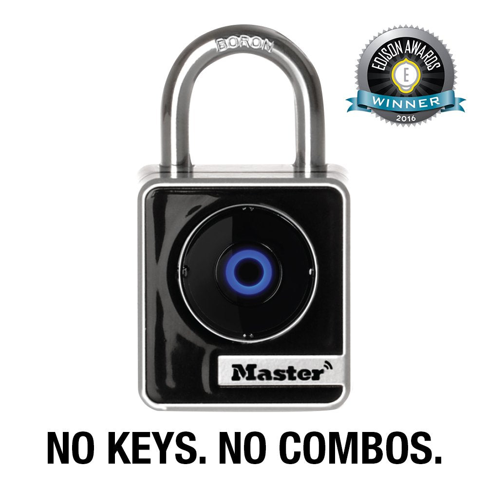 Master Lock Bluetooth Indoor Padlock with Easy Backup Keypad Entry 4400D