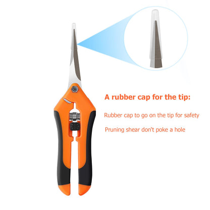 BEoffer 4 Pack Pruning Shears, 6.5 Inch Garden Scissors Gardening Hand Pruning Snips with Straight Stainless Steel Precision Blades for Gardening Flower Plant Precise Trimming and Pruning Maintenance