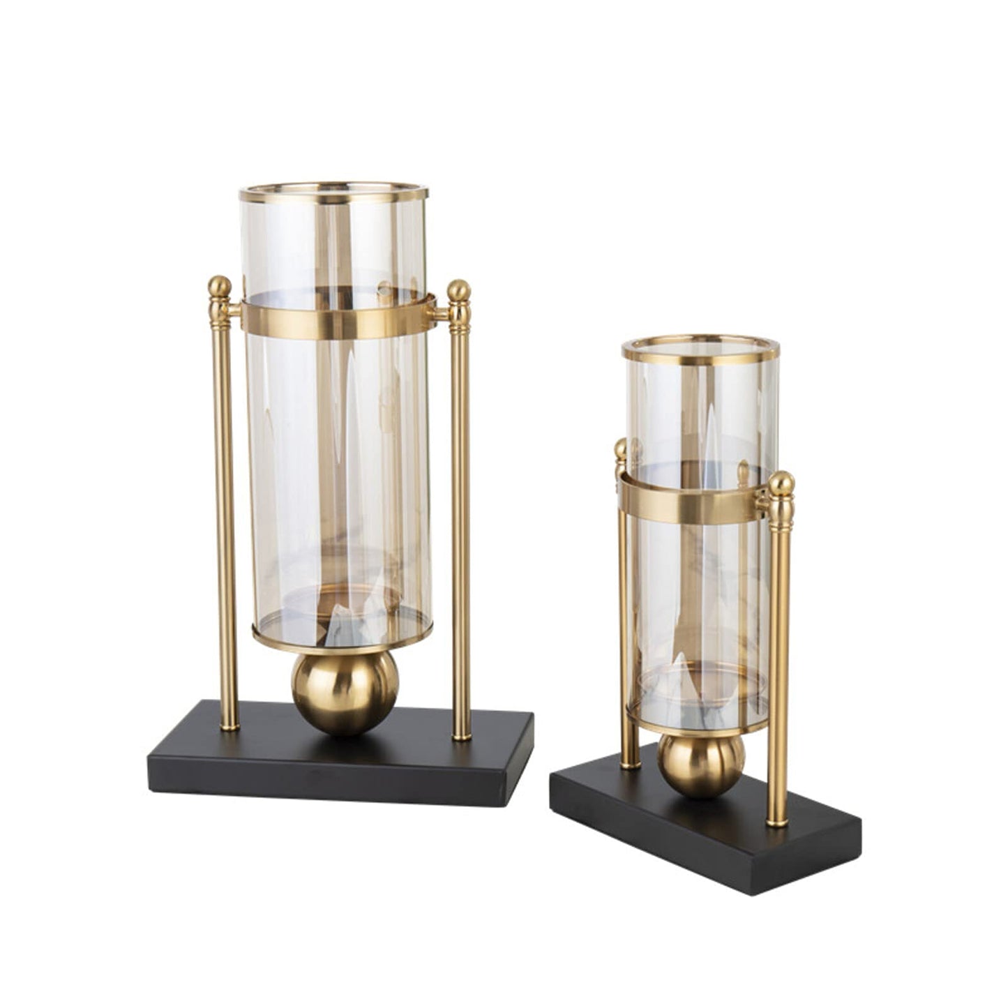 Crystal Centerpiece Classic Candlesticks Candle Holder Luxurious Candlestick Holder Exquisite Candlelight Dinner Ornaments for Indoor House Decor Coffee Table Centerpeices Wedding-B H33xl20cm