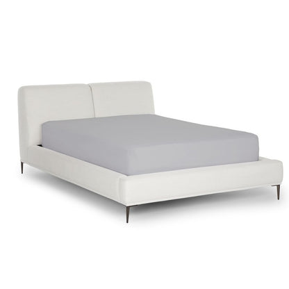 Flex Top King Fitted Sheets for Sleep Number Bed - Half Split King Fitted Sheet, 34" Split, Fits Up to 15" Deep Mattress - Light Grey