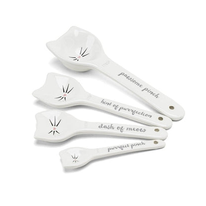 Lemon Ceramic Spoons Set: Lemon Shaped Measuring Spoons: 1 Tablespoon, 1 Teaspoon, 1/2 Teaspoon and 1/4 Teaspoon