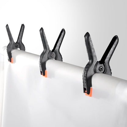 Rondauno Spring Clamps 12 Pack, 3.5 inch Spring Clips for Crafts & Professional Backdrop Clips, Heavy Duty Plastic Clamps for Woodworking