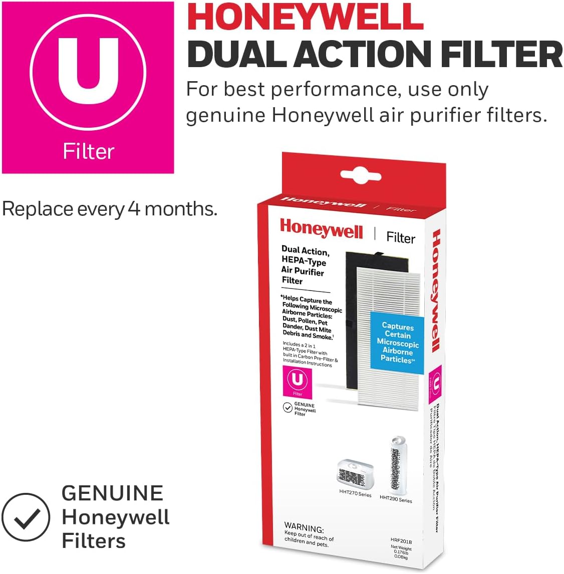 Honeywell Hepaclean Tabletop 13' x 13' Room Air Purifier