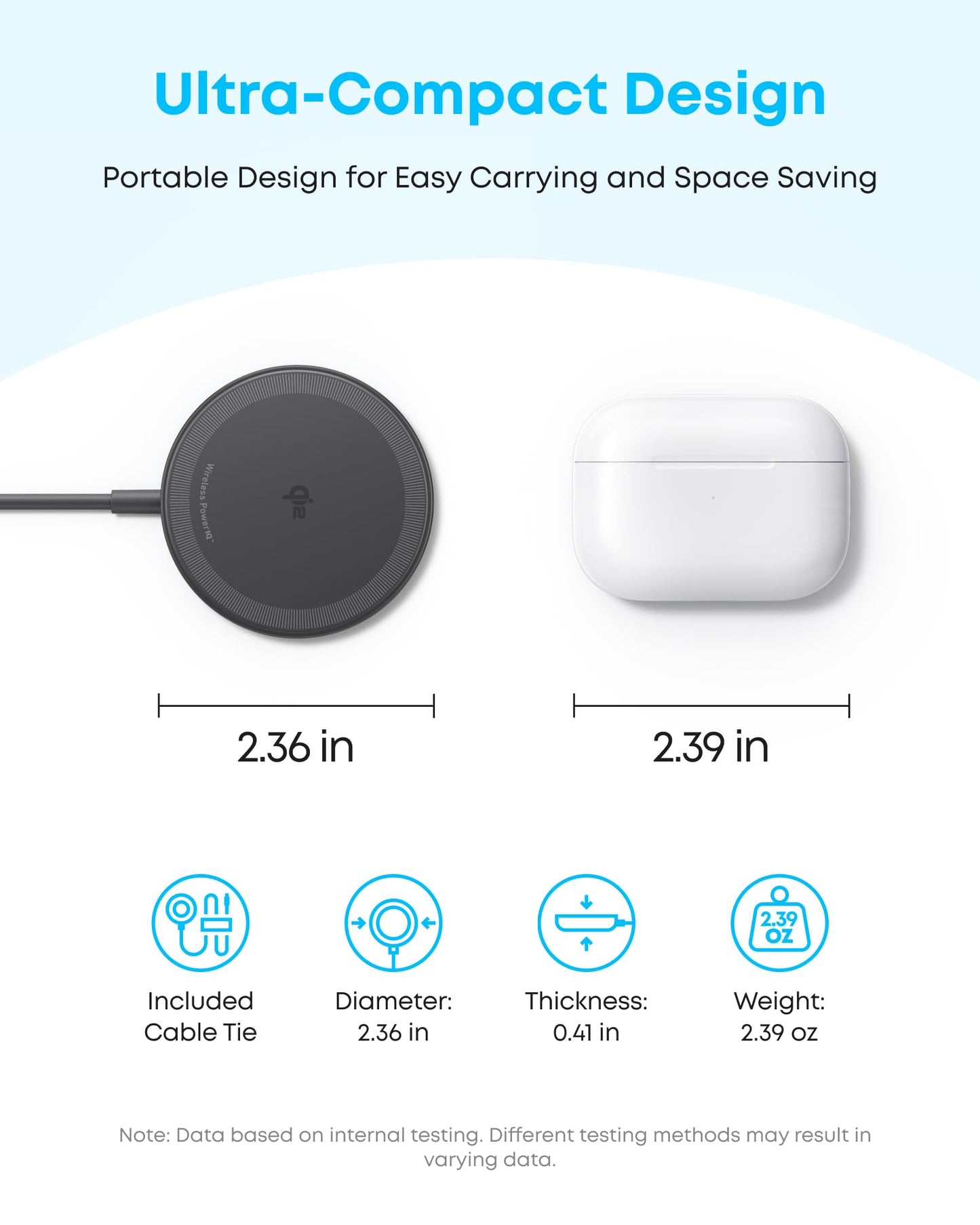 Anker Zolo Magnetic Wireless Charger, 2-Pack Qi2 Certified 15W MagSafe-Compatible Wireless Charging Pad, for iPhone 17/16/15/14/13 Series, AirPods, and More (Not for Pixel, Adapter Not Included)