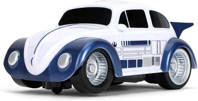 Jada Star Wars R2-D2 Volkswagen Beetle RC Car – 1:32 Scale Simple Function Remote Control Toy Toys