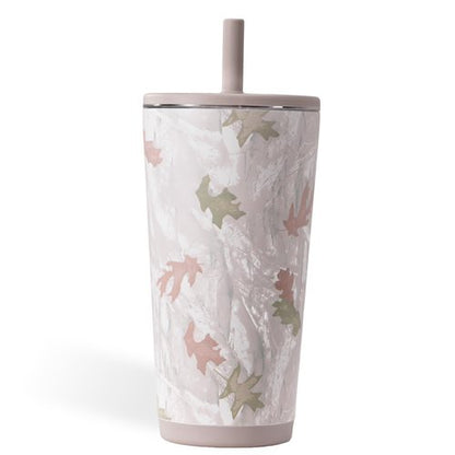 HydroJug Everyday Tumbler 20 oz – Ceramic-Lined Insulated Tumbler with Straw and Soft-Touch Lid, Cup Holder Friendly, Double-Wall Vacuum Insulation, Reusable Travel Cup – Camo