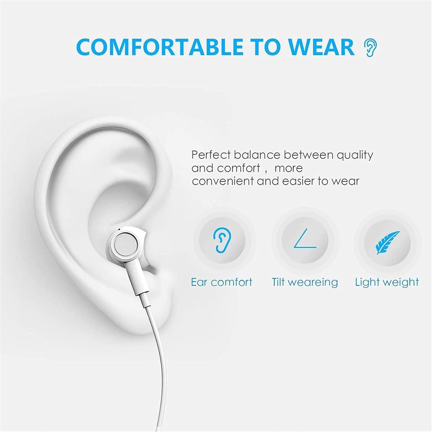 USB C Headphones for iPhone 17 16 15 Pro Max iPad Pro Type C Earbuds Wired Earphones with Mic & Remote Control Noise Cancelling for Pixel 8 7 6A 5 Galaxy S24 S23 S22 S21 S20