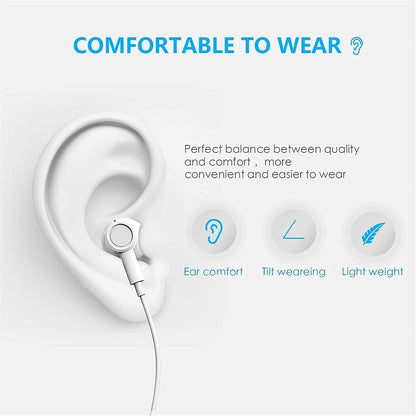 USB C Headphones for iPhone 17 16 15 Pro Max iPad Pro Type C Earbuds Wired Earphones with Mic & Remote Control Noise Cancelling for Pixel 8 7 6A 5 Galaxy S24 S23 S22 S21 S20