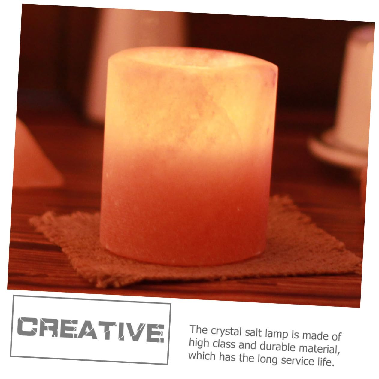 Amosfun Himalayan Salt Candle Holder Decorative Tealight Stand for Table Yoga Meditation and Home Decor Cozy Atmosphere for Events and Relaxation