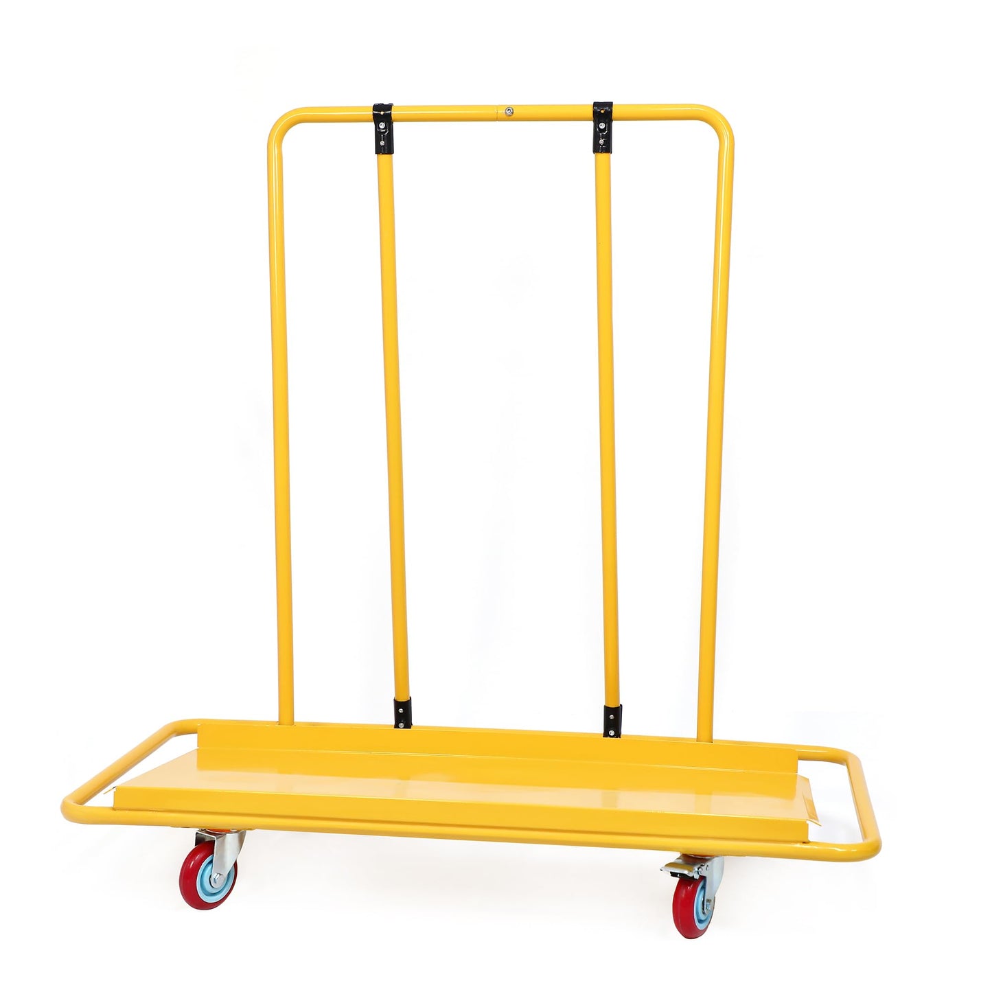 FULUPET Heavy Duty Drywall Sheet Cart, 3000 lbs Capacity Professional Panel Dolly,45.6"x 21.5" Deck and Industrial Swivel Casters, Rolling Wallboard and Plywood Trolley for Construction, Warehouse
