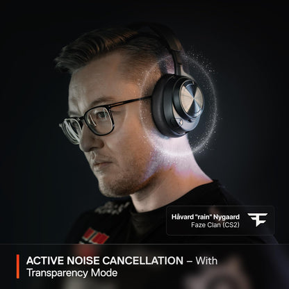 SteelSeries Arctis Nova Pro Wireless Multi-System Gaming Headset - Premium Hi-Fi Drivers - Active Noise Cancellation - Infinity Power System - ClearCast Gen 2 Mic - PC, PS5, PS4, Switch, Mobile