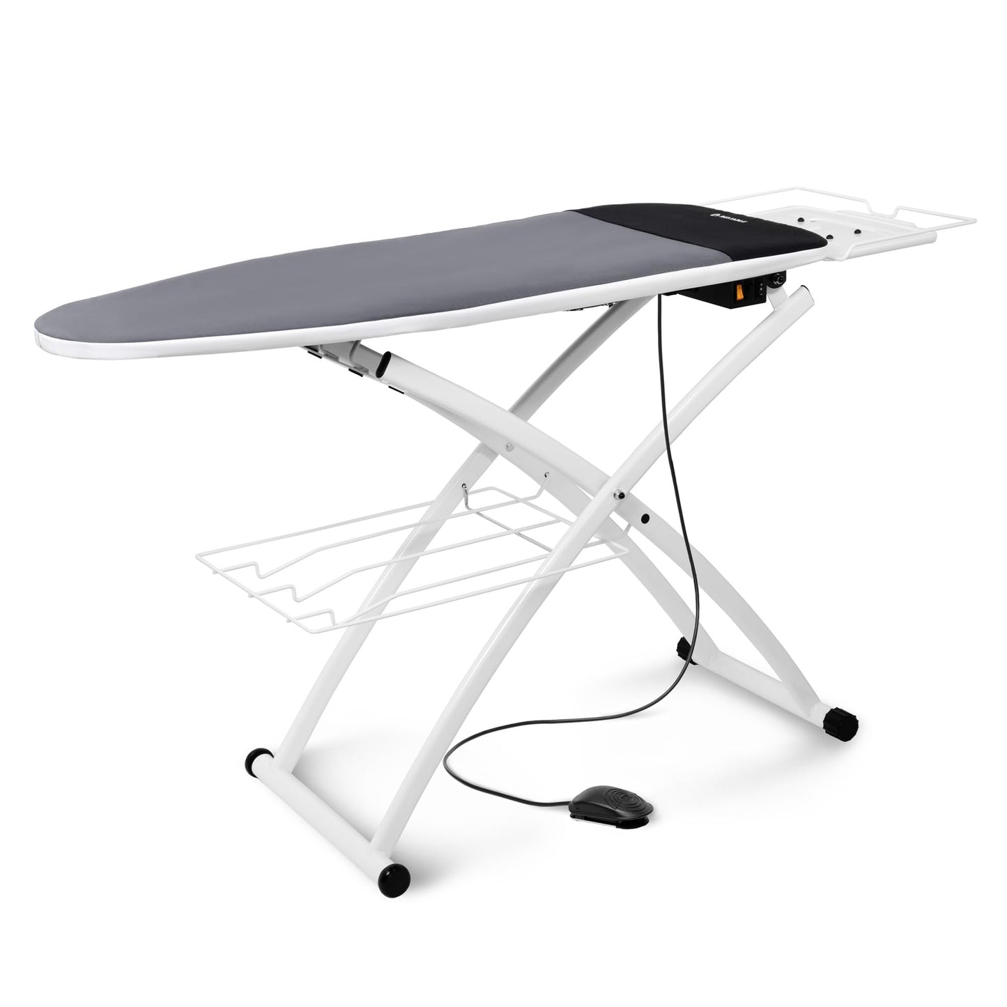Reliable 600VB Professional Vacuum and Up-Air Pressing Table, Ironing Board with Vera Foam Cover, Conex Heat-Resistant Zone, Foot Pedal, Heated Surface, Quick Fold, Adjustable Height, Made in Italy