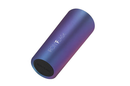 IRON °FLASK Classic Tumbler - Vacuum Insulated Stainless Steel Water Bottle, Double Walled, Drinking Cup, Insulated Travel Mug (Aurora, 24 oz Solid Lid)