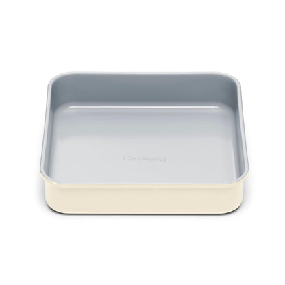 Caraway 9” Square Pan - Non-Stick Ceramic Coating - Free From Forever Chemicals - Cake Pan Perfect for Brownies, Lemon Bars, & More - Cream