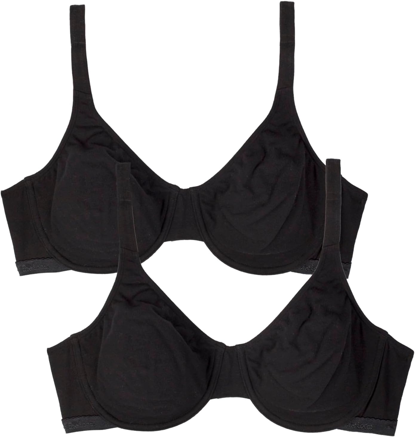 Fruit of the Loom Women's Multi-Pack Unlined Underwire Cotton Bra