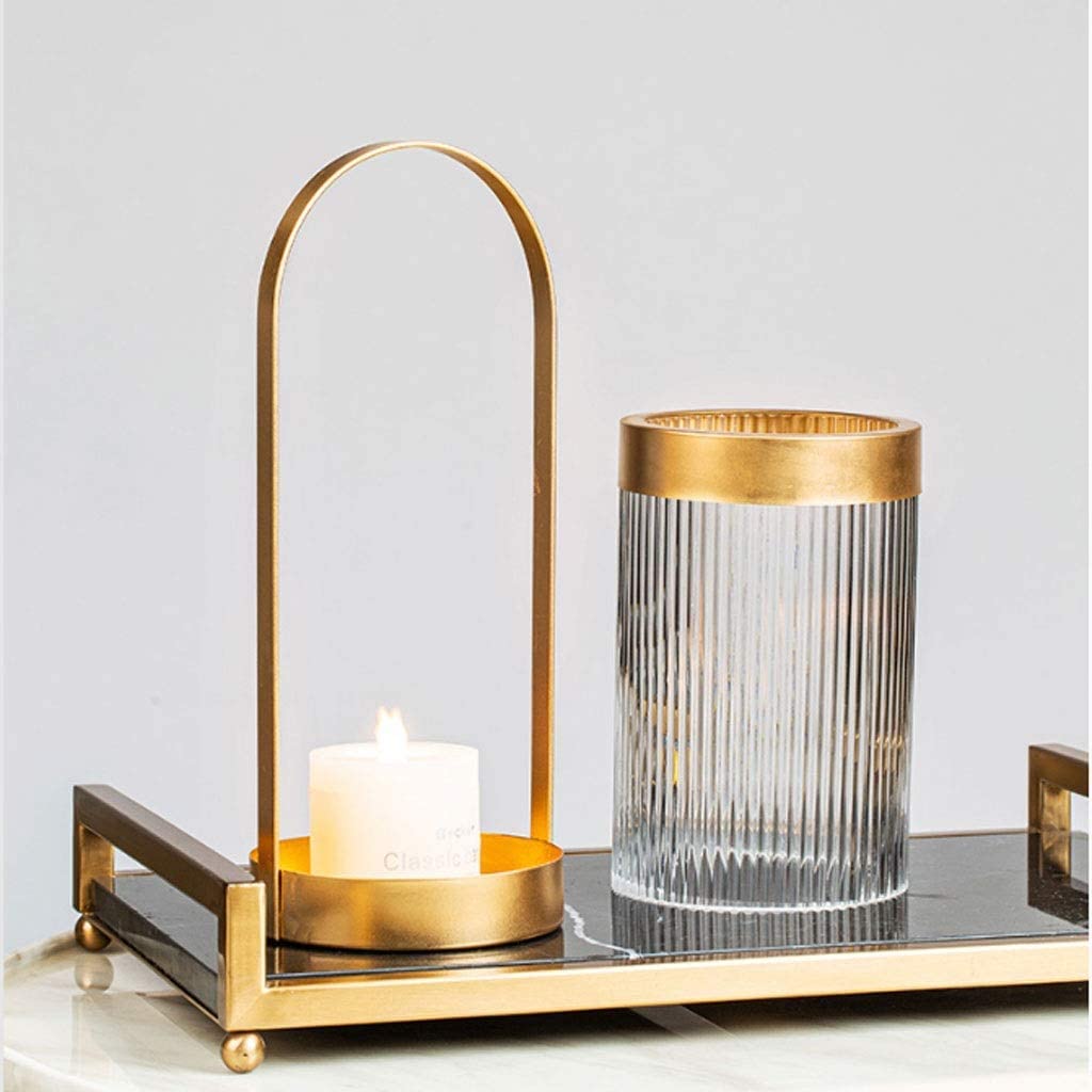 STBTOO Modern Candle Holders Candle Holder Candle Stand Metal Candelabra Candlestick Candle Holder for Wedding Dining Table Home Decoration Home Decorative(Green)