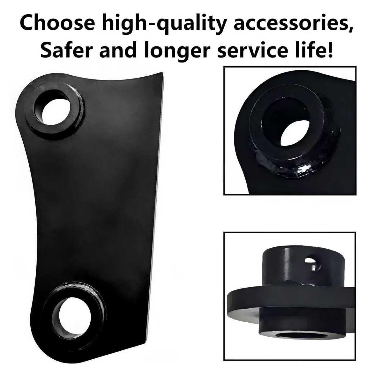 Bucket Attachment Ear Weld/with Grease Nipple Pins ，on 40mm 7-13/16" C-C Compatible Cat 304 303.5 Mini Excavator，Mini Excavator Accessories Bucket Attachment