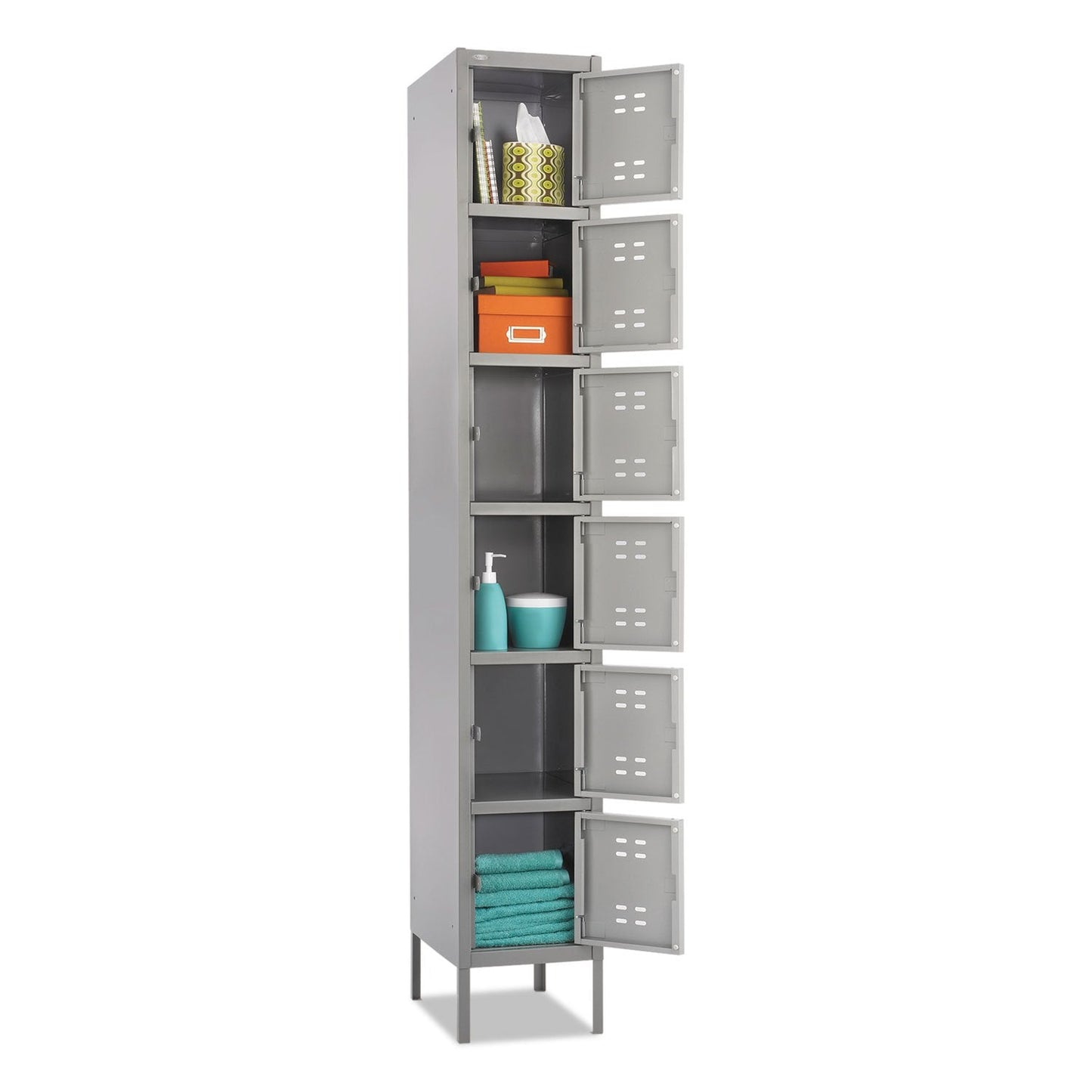 Safco 5524GR Six Tier Box Locker, Gray