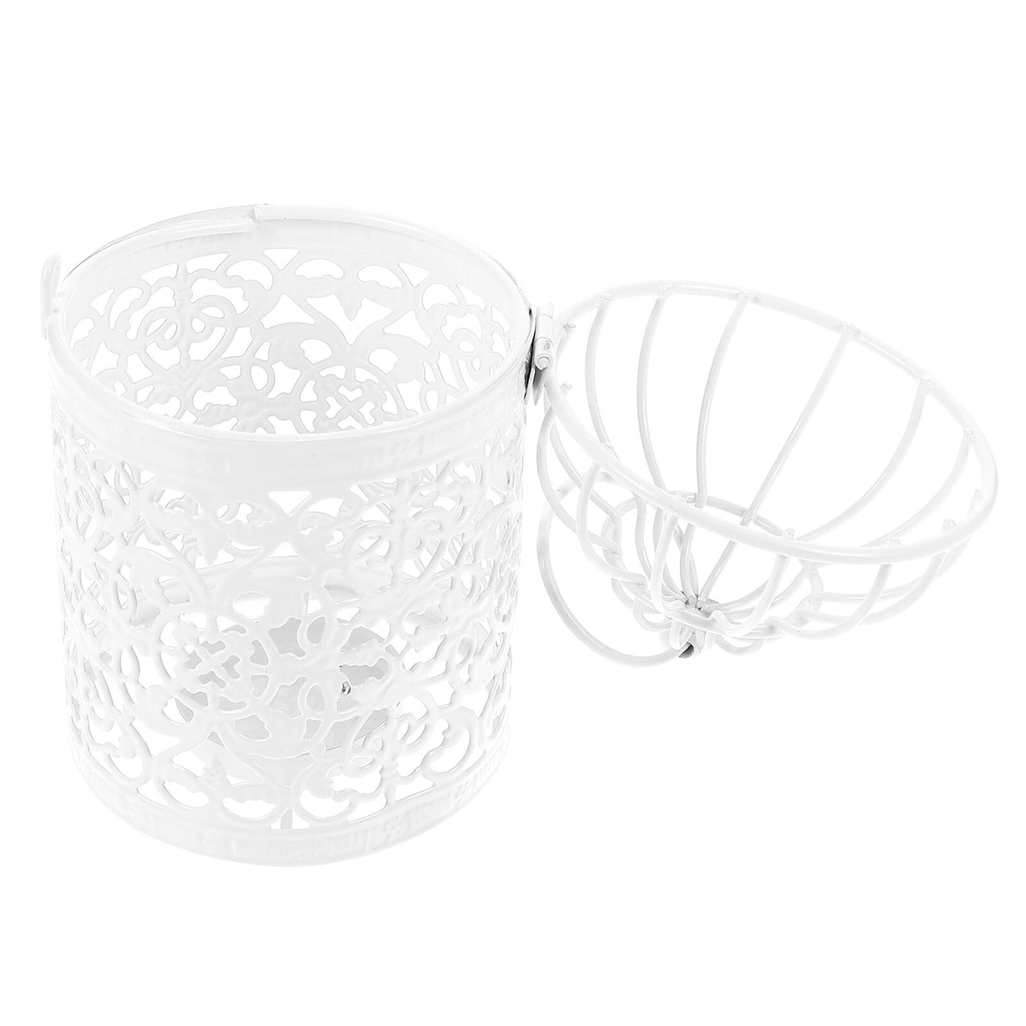 TOKIDNY Birdcage Candleholder Metal Retro Creative Candlestick European Style Hollow Pattern Home Decor Decorative Candle Stand for Living Room Table
