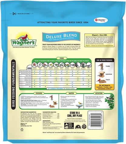 Wagner's 13008 Deluxe Wild Bird Food - Premium 10 lb Bag for Attracting Backyard Birds