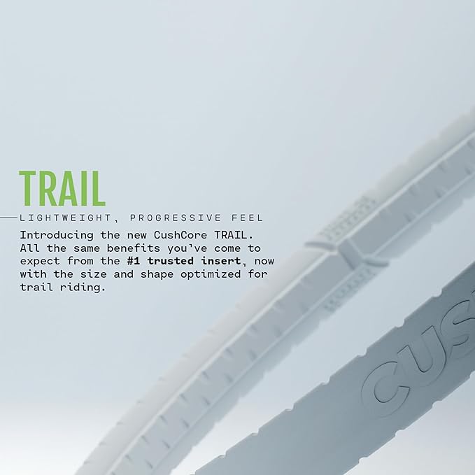 CushCore Trail Set - Bicycle Tire Insert for All Riders Designed for Flat Prevention Lightweight Design Helps Improve Ride Quality Fits 2.1-2.6 Tires