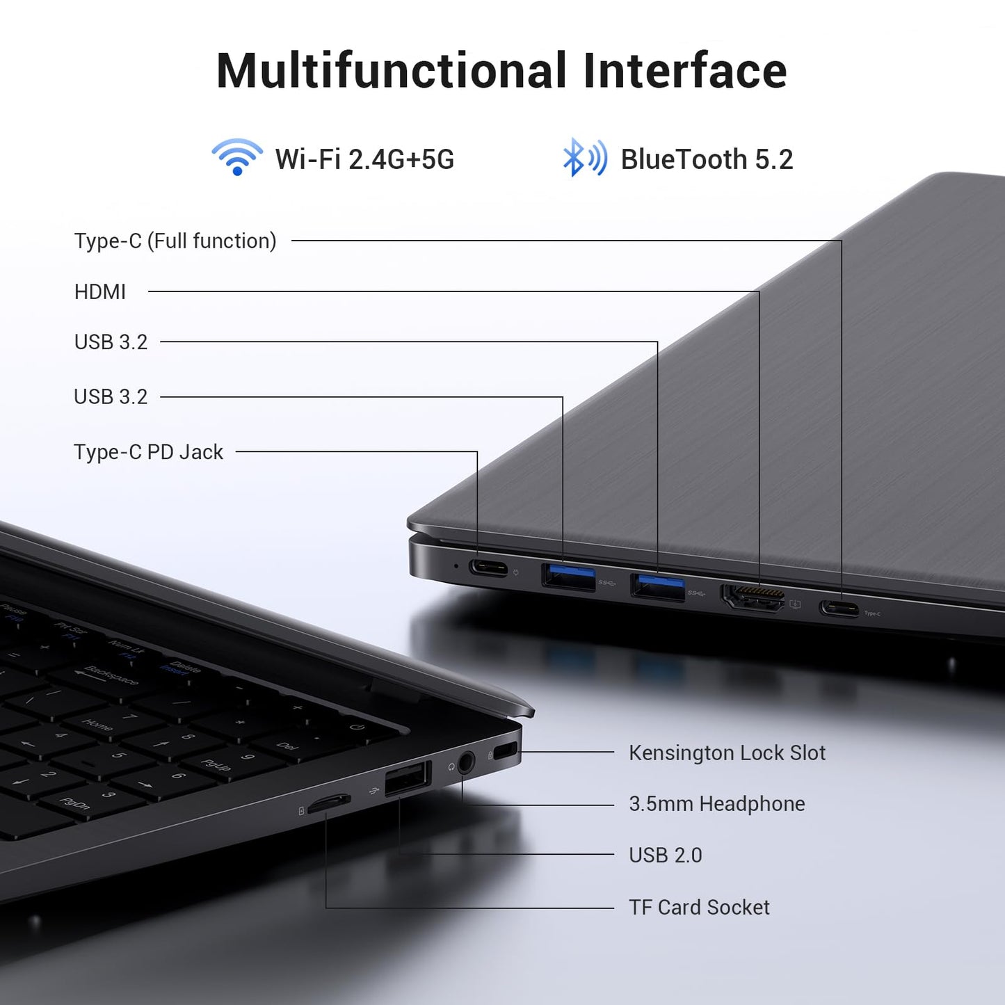 MAXVELTH 15.6 Inch Laptop Computer, AMD 3020e Processor (Up to 2.6GHz), 8GB RAM 512GB SSD, 1080P IPS FHD Display, USB3.2, Type-C, HDMI, WiFi 5, Win11 Laptop, Notebook Laptops for Business and Students