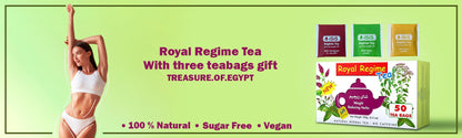 treasure.of.egypt 2 Packs of Royal Regime Tea 50 Sachetss (total 100 Sachets),1 Count (Pack of 2)