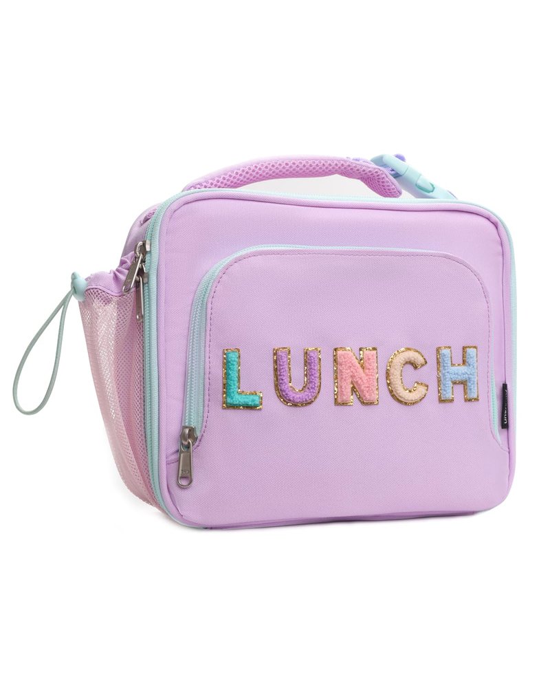 Amersun Kids Insulated Lunch Box- Water-Resistant, Reusable Cute Lunch Tote Bag with Water Bottle Holder & Multi-Pocket-Ideal for Ages 3+ Girls,School,Travel-Light Purple