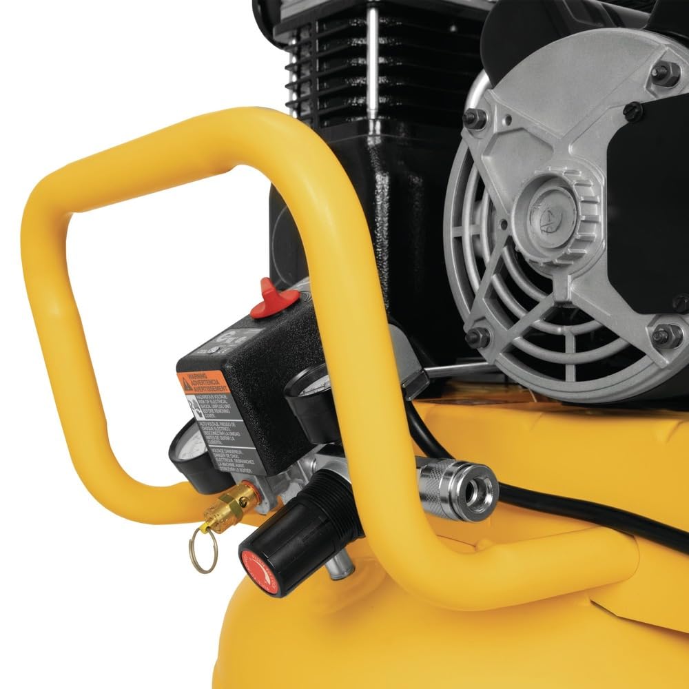 DEWALT 25 Gallon Vertical Air Compressor, Portable, Oil Lubed, Belt Drive, 200 Max PSI, Efficient Portable Air Compressor for Industrial Use, High-Performance 25 Gallon Air Compressor
