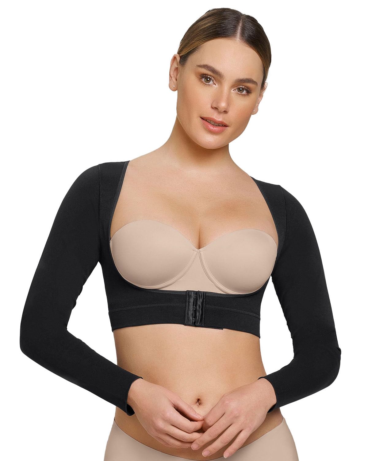 Leonisa SmartShape Vest Seamless Arm Shaper for Women, Upper Body Compression Garment Vest with Posture Corrector
