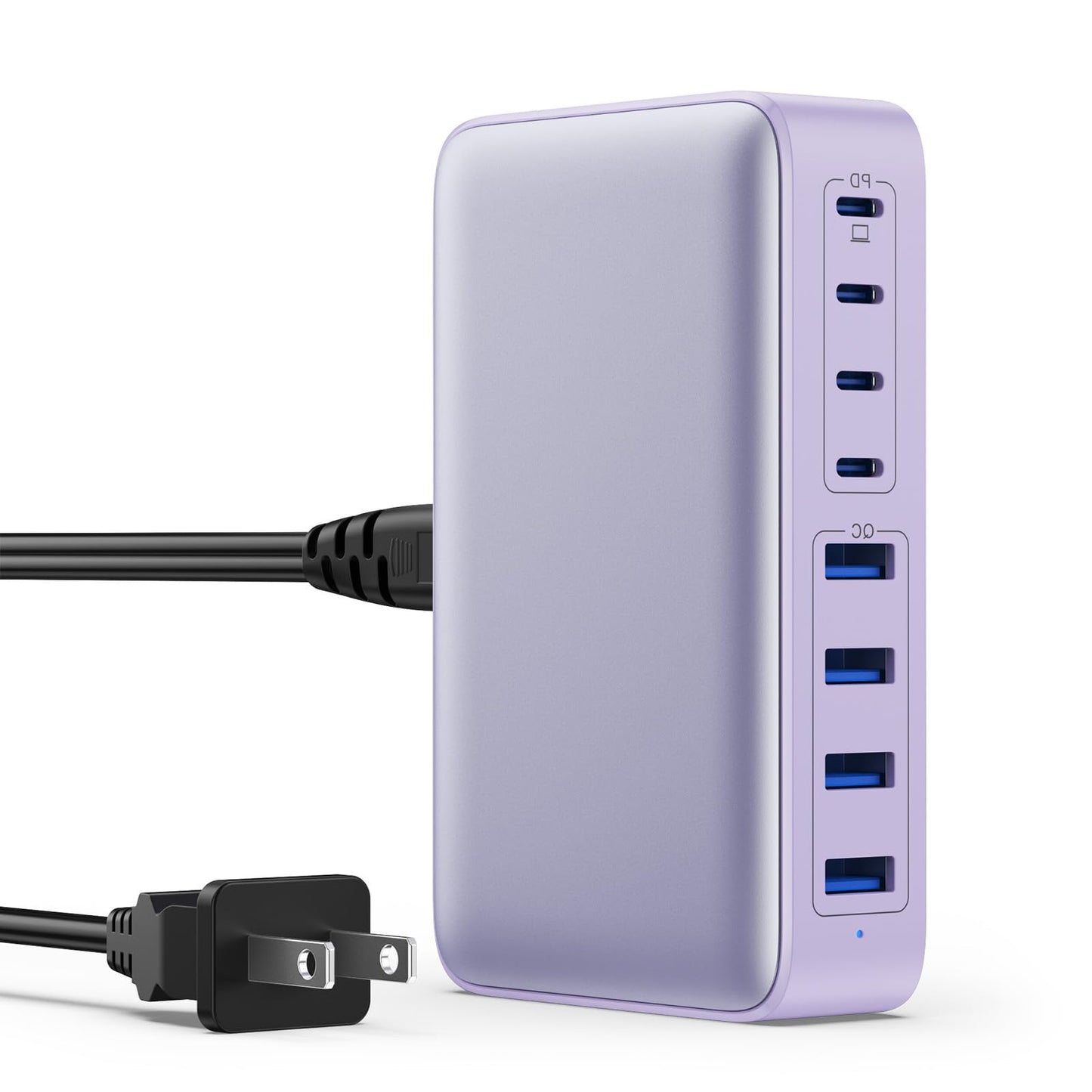 USB C Charger 200W USB C Charger Block,Upgraded GaN III 8-Port Fast Charging Station Hub,PD 65W Laptop Charging Adapter Compatible with MacBook Pro/Air,DELL,Steam Deck,iPhone 16/15/14,Galaxy S23/22