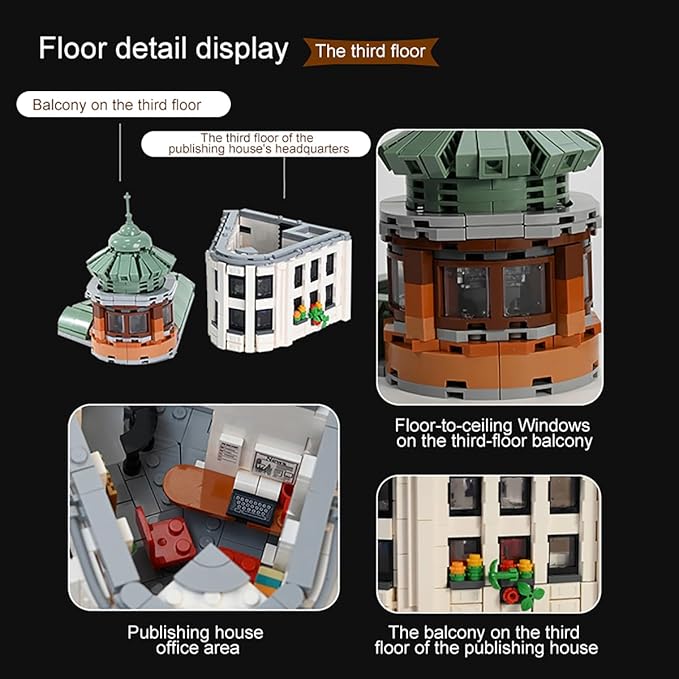 Flatiron Building Set - New York City Architecture Construction Kit Famous Landmarks American Street View ModelCollectible Building Bricks Toys for Adults and Teens - 4500 Pieces