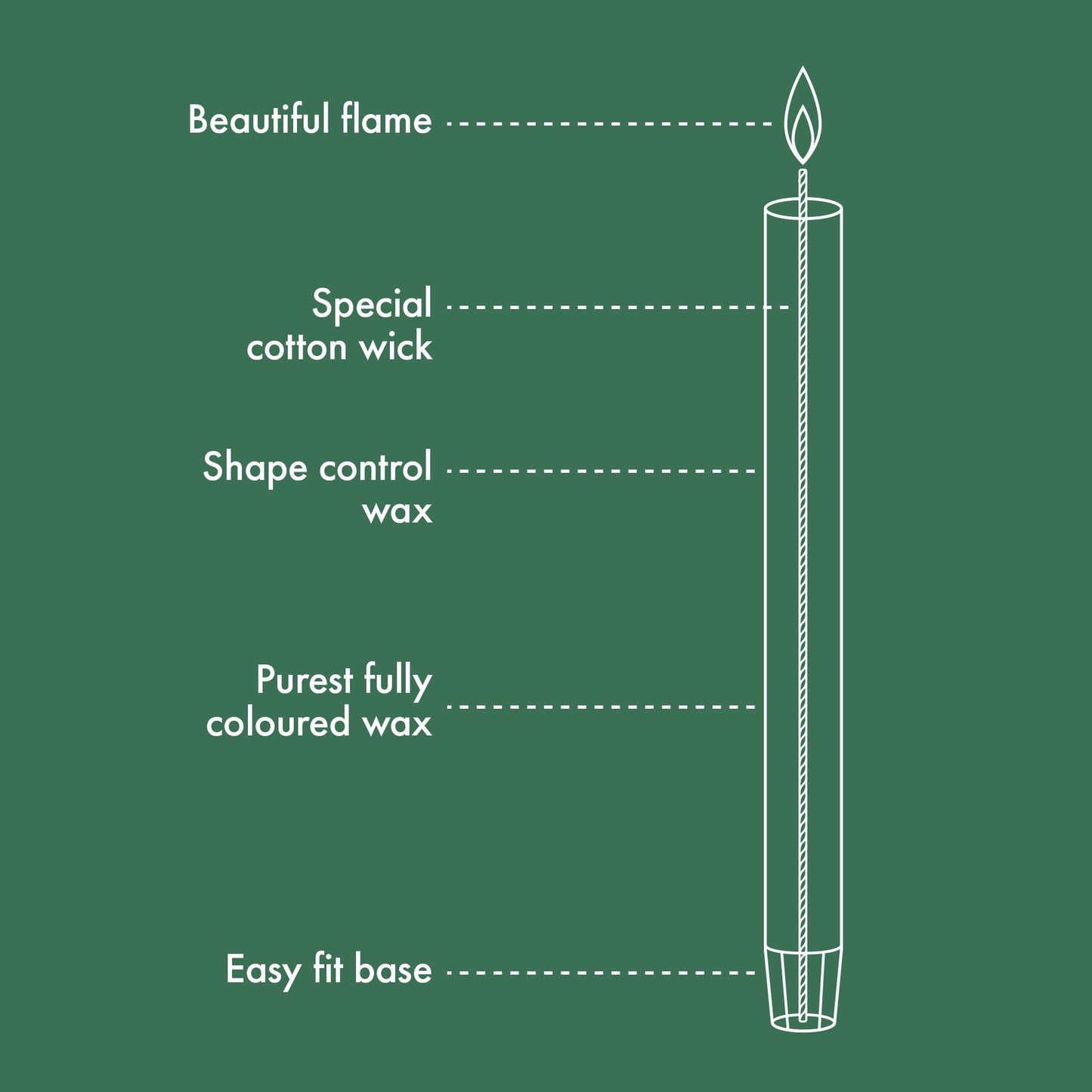 Bolsius Tapered Dinner Pillar Candles - Spice Brown - Pack of 9 - Long Burning Time of 13 Hours - Household Candle - Interior Decoration - Unscented - Natural Vegan Wax - 27 x 2.3 cm