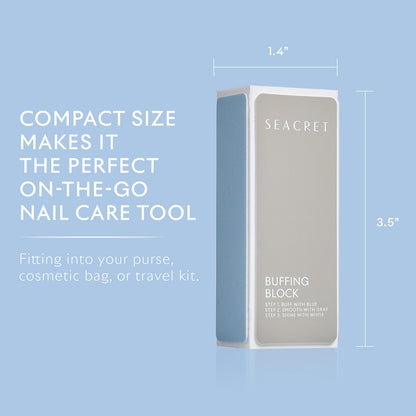 SEACRET NAIL CARE COLLECTION: Dead Sea Mineral Fingernail & Toenail DIY Salon Manicure Treatment Set with File, 3-Way Buffer Block for Shine, 1 Oz Cuticle Oil, & 6.8 Oz Body Lotion Kit
