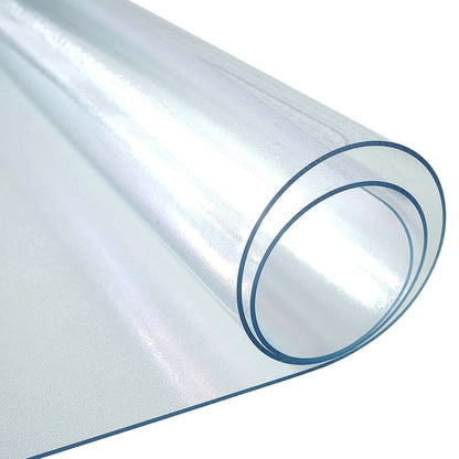 LovePads Frosted Table Cover Protector 44 x 96 Inch, 1.5mm Thick Plastic Table Cover, Table Protector for Dining Room Table, Waterproof Vinyl Tablecloth Table Pad Mat for Kitchen, Writing Desk