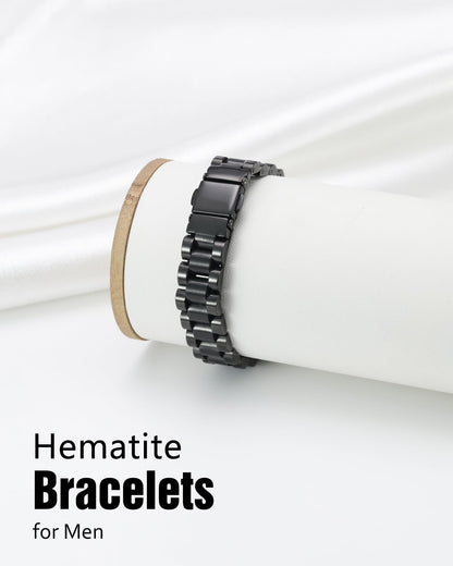 Jecanori Ultra Strength Magnetic Bracelets for Men - Men's Hematite Bracelet, Jewellry Gift with Sizing Tool for Perfect Fit