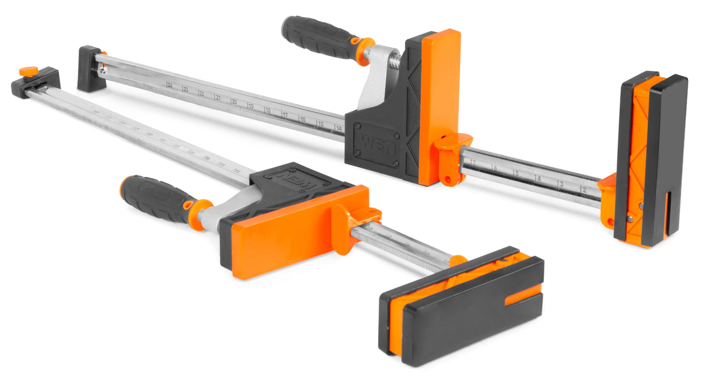 WEN Parallel Clamp Kit with Two 24-Inch Clamps, Two 50-Inch Clamps, and Framing Kit (CLP14A)