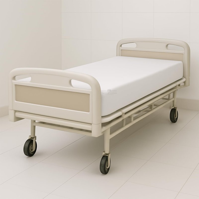 6 Pack Fitted Hospital Bed Sheets - Soft Microfiber Hospital Fitted Sheet - Hospital Bed Fitted Sheets (White, 36" x 80" x 8")