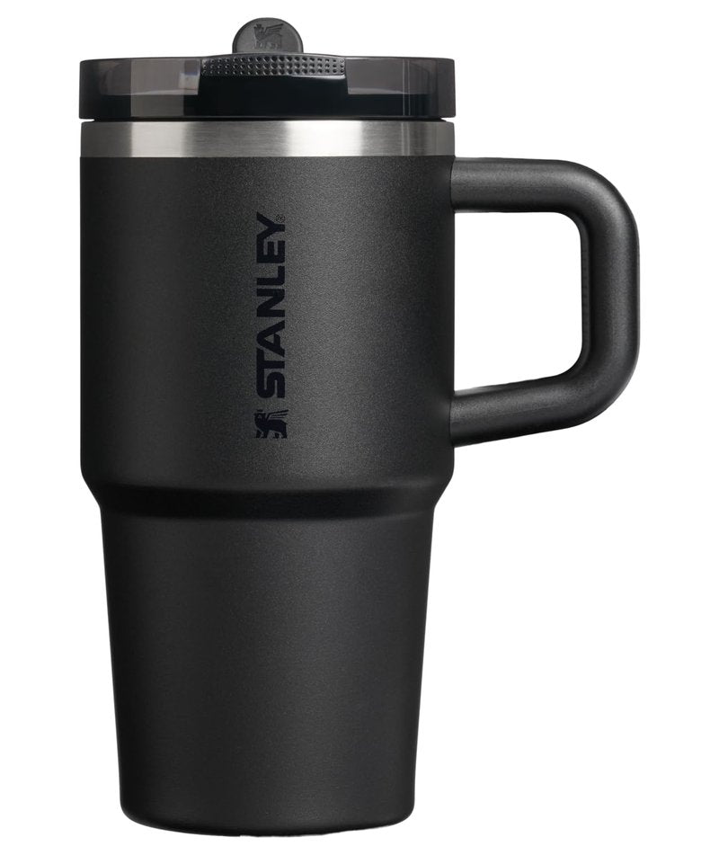 STANLEY Quencher ProTour Flip Straw Tumbler with Leakproof Lid 20 oz | Built-In Straw & Handle | Cupholder Compatible for Travel | Insulated Stainless Steel Cup | BPA-Free | Black 2.0