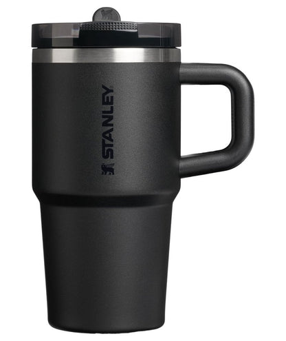 STANLEY Quencher ProTour Flip Straw Tumbler with Leakproof Lid 20 oz | Built-In Straw & Handle | Cupholder Compatible for Travel | Insulated Stainless Steel Cup | BPA-Free | Black 2.0